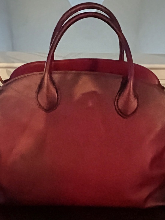 COACH Deep Burgundy Leather Dome Satchel - Picture 3 of 4